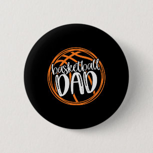 Basketball DAD Shirt 6 Cm Round Badge