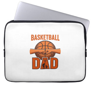 Basketball Dad Vintage Engraving Shirt Design_1 Laptop Sleeve