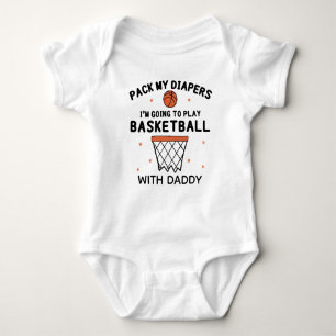 Basketball Daddy   Funny Basketball Birthday Baby Bodysuit