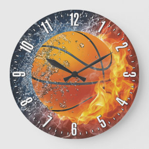 Basketball Decorative Wall Large Clock