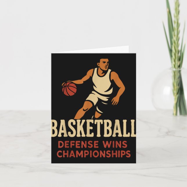 Basketball – Defence Wins Basketball Championships Card (Front)