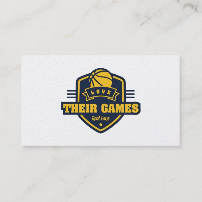 Basketball Denver Nuggets Jersey Colour Business Card (Front)