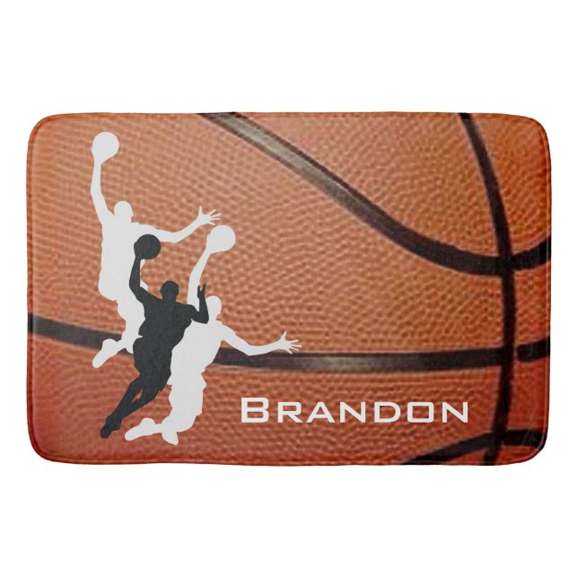 Basketball Design Bath Mat (Front)