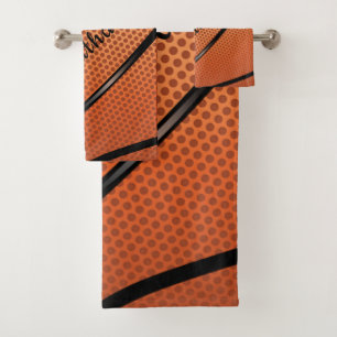 Basketball Design Bath Towel Set