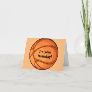 Basketball Design Birthday Card