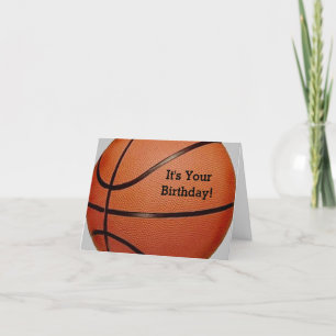 Basketball Design Birthday Card