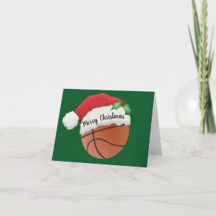 Basketball Design Christmas Card