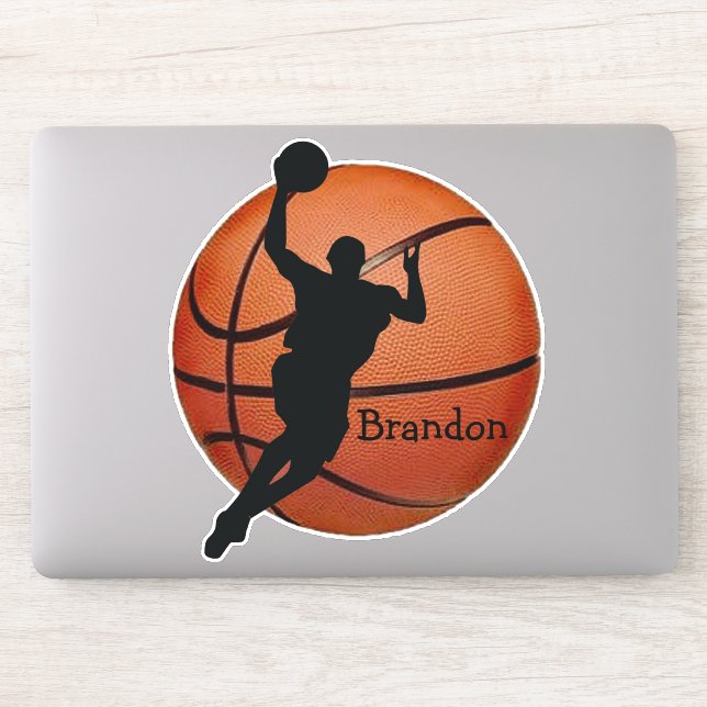 Basketball Design Contour Sticker (Computer)