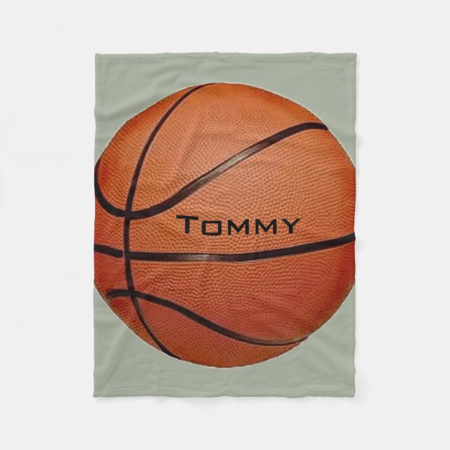 Basketball Design Fleece Blanket (Front)