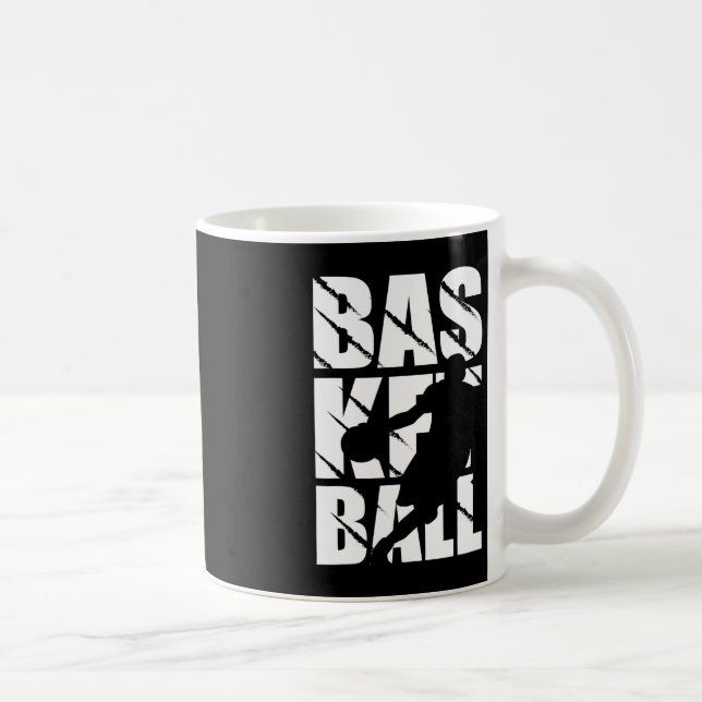 Basketball design for basketball player and basket coffee mug (Right)