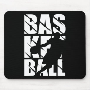 Basketball design for basketball player and basket mouse mat