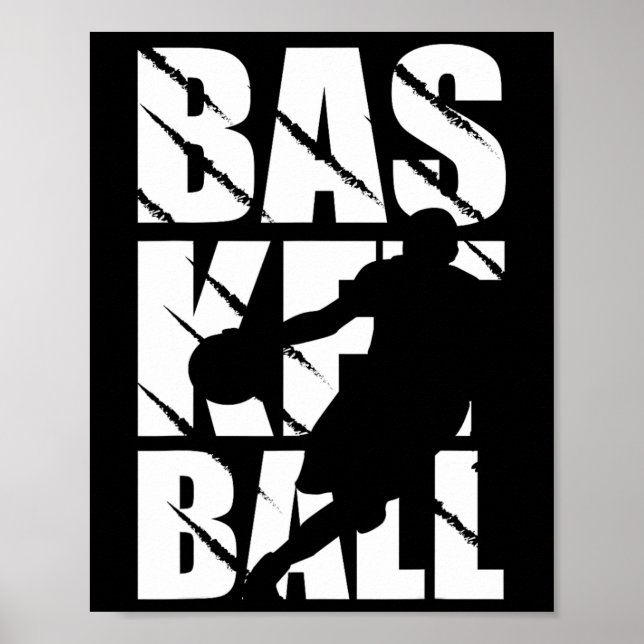 Basketball design for basketball player and basket poster (Front)