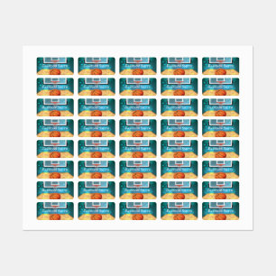 Basketball Design Name Tags