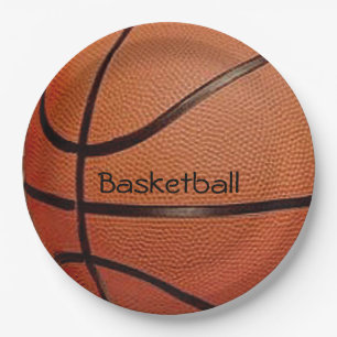 Basketball Design Paper Plates