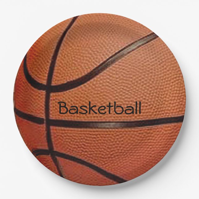 Basketball Design Paper Plates (Front)