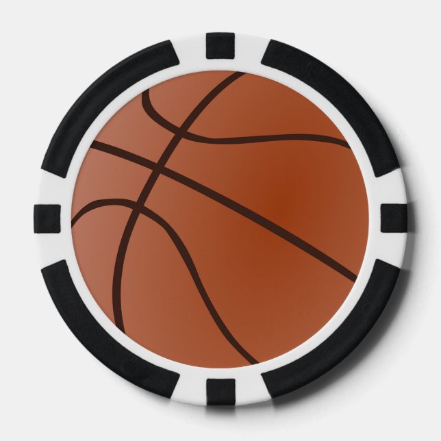 Basketball Design Poker Chips (Front)