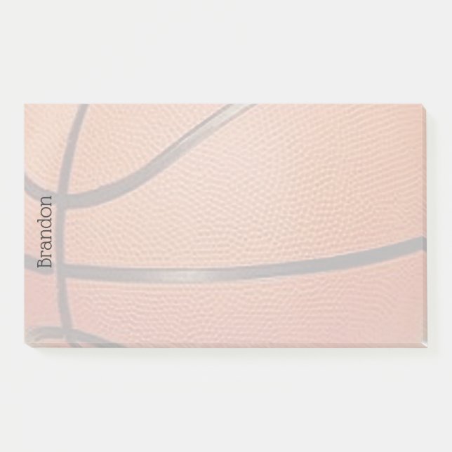 Basketball Design  Post It Notes (Front)