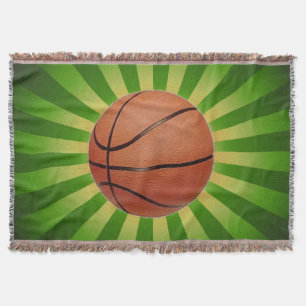 Basketball Design Throw Blanket