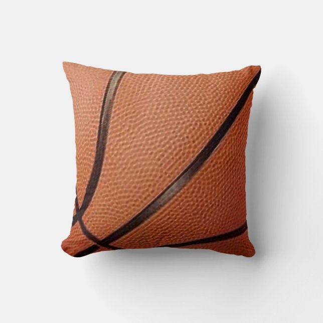 Basketball Design Throw Pillow (Front)