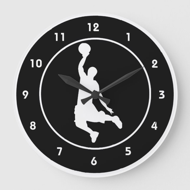 Basketball Design Wall Clock (Front)
