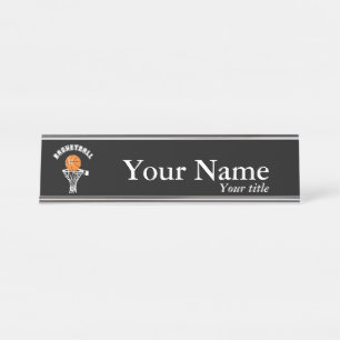 Basketball Desk Name Plate