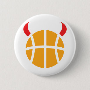 basketball devil 6 cm round badge