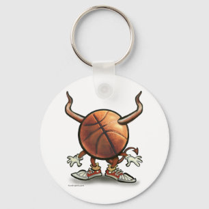 Basketball Devil Key Ring
