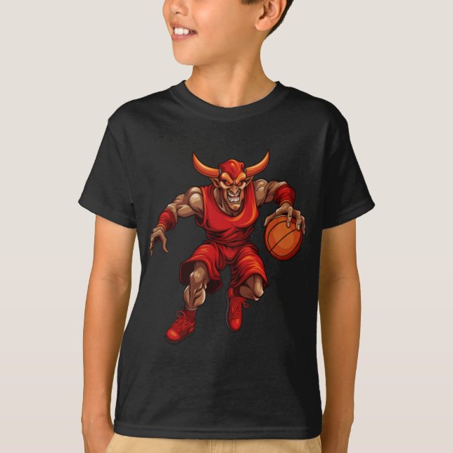 Basketball Devil  T-Shirt (Front)