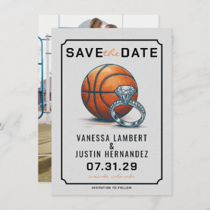 Basketball Diamond Save The Date