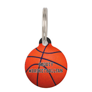 Basketball Dog Cat Name Pet Tag