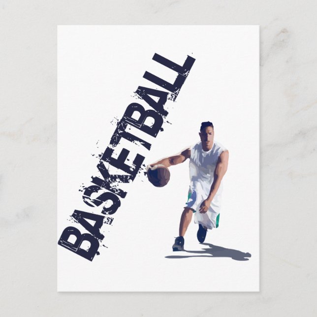 Basketball Dribble Postcard (Front)