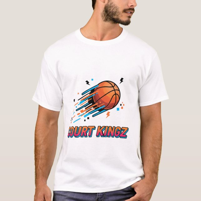 Basketball Drip Basketball Graphics  T-Shirt (Front)