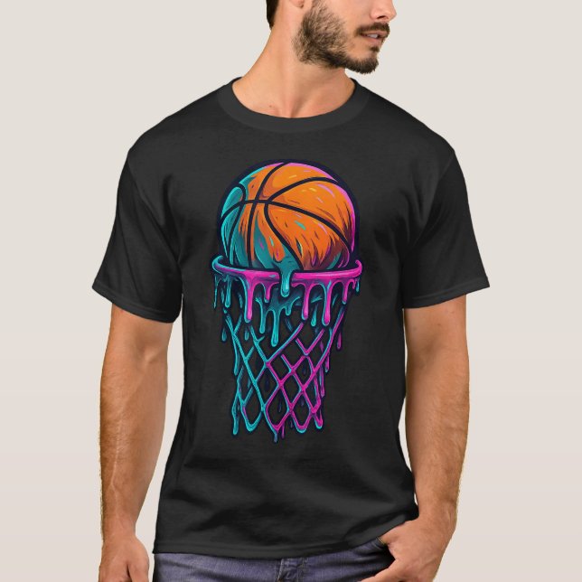  Basketball Drip For Boys Girls Kids  Drippy  T-Shirt (Front)
