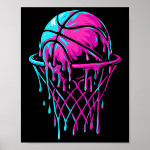 Basketball Drip For Boys Youth Girls Kids  Poster