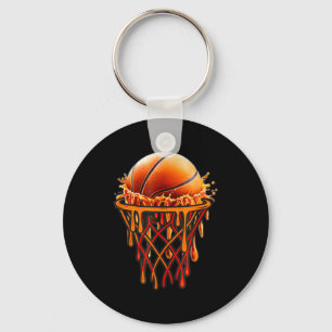 Basketball Drip Graphic, Basketball Funny Bruh Gif Key Ring