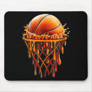 Basketball Drip Graphic, Basketball Funny Bruh Gif Mouse Mat