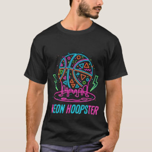 Basketball Drip Neon Basketball Graphics  T-Shirt