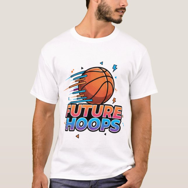 Basketball Drip Neon Basketball Graphics  T-Shirt (Front)