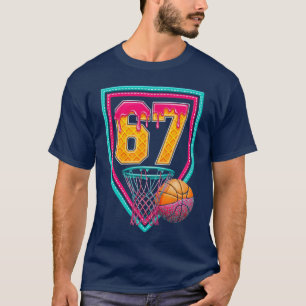 Basketball Drip Number 67 Basketball Player funny T-Shirt