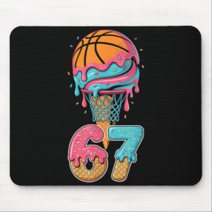 Basketball Drip Number 67 Player 67th Birthday Ice Mouse Mat