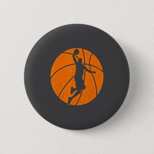 Basketball Dunk Ball Shooting Srts Game Traine 6 Cm Round Badge