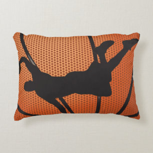 Basketball dunk decorative cushion