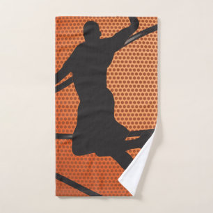 Basketball dunk hand towel