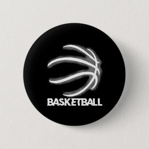 Basketball Dunking Dribbling Bball Hoop Basket Pla 6 Cm Round Badge