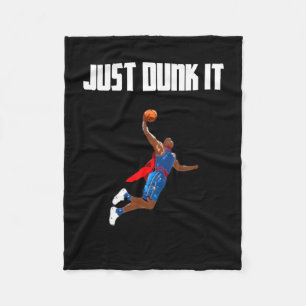 Basketball Dunking Fleece Blanket
