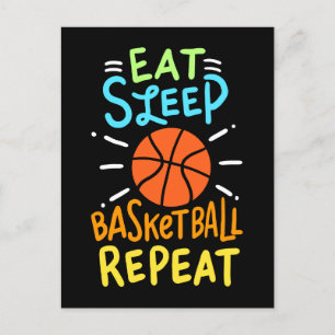 Basketball - Eat Sleep Basketball Repeat Postcard