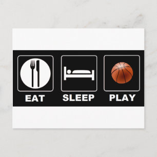 Basketball Eat Sleep Play Postcard