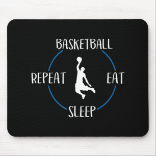 Basketball Eat Sleep Repeat Gift For Basketball Pl Mouse Mat