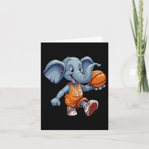 Basketball Elephant  Card