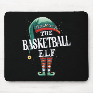 Basketball Elf Christmas Group Xmas Pajama Party  Mouse Mat
